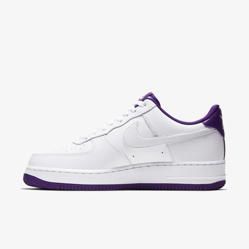 White and purple air force ones sales